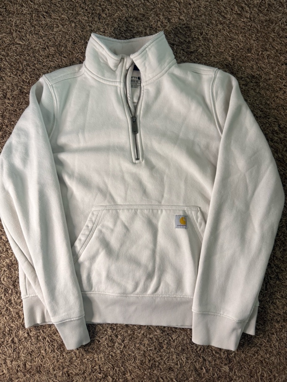 Carhartt Cream Quarter-Zip Pullover